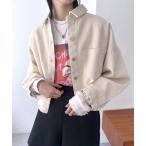 コート アウター ツイルショートジャケット レディース