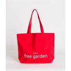 トートバッグ It's a free garden ロゴキャンバストートバッグ「M」 レディース