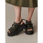 サンダル WAVE CODE VOLUME SOLE SANDAL / ウェーブコードボリュームソールサンダル レディース