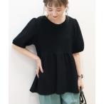 フクレジャガードペプラムプルオーバー レディース