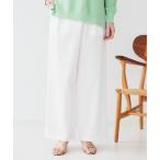 パンツ 「セットアップ可能」フロントラップ ワイドパンツ レディース