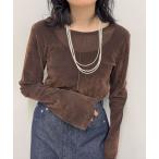 ショッピングパール ネックレス パール3連ロングネックレス レディース