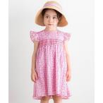 ワンピース 「日本製」「お揃い」リバティ(Aralia Pansy)タナローンスモッキングワンピース(90~140cm) キッズ 子供服 女の子