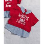 tシャツ 「リンク」シャツレイヤードロゴTシャツ キッズ 子供服 男の子 女の子