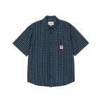 シャツ Carhartt WIP/カーハートダブリューアイピー 半袖シャツ 総柄 ショートスリーブドリューシャツ S/S DREWE SHIRT I0