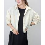 ショッピングVita ブルゾン アウター 裾ギャザー両ポケシャツブルゾン レディース