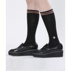靴下 マリークワント mary quant カラーラインハイ ソックス レディース