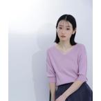 ニット セーター 総針ベーシックシリーズ Vネックニット レディース