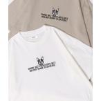 tシャツ SITRY Animal Embroidery T-Shirt/別注 オーバーサイズ アニマル ワンポイント刺繍 半袖Tシャツ レディース