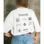 tシャツ MULTI LOGOS S/S T-SHIRTS/スラッシャーマルチロゴバックプリント半袖Tシャツ メンズ レディース