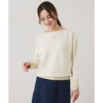 ショッピングパール ニット セーター 袖パールドルマンニット レディース