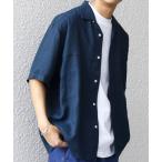 シャツ SHIPS any_「洗濯機可能」NOVELTEX リネン オープンカラーシャツ(セットアップ対応) メンズ