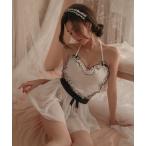  бюстгальтер шорты комплект Heart оборка лента slip One-piece baby doll culu439