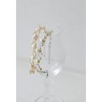 ブレスレット ボリュームパールチェーンブレスレット アクセサリー バングル ゴールド シルバー 結婚式 二次会 同窓会 成人式 パーティー お呼ばれ