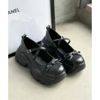 サンダル リボン付き厚底メリージェーンスニーカーサンダル「バレエコア ガーリー リボン」「SS新作」 レディース