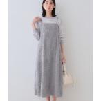 ワンピース 春SALE!「トレンド素材」シアーカットジャカード キャミワンピース