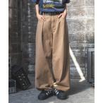 チノパン 「UNISEX」ワイドタックパンツ レディース メンズ