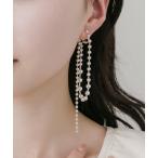 イヤリング ボールチェーンイヤリング レディース