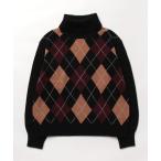 「BLUE LABEL CRESTBRIDGE」 タートルネックニット 38 ブラック レディース