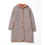 ショッピングラベンハム 「LAVENHAM」 チェック柄コート 36 ブラウン レディース