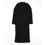 ショッピングアームウォーマー 「UN3D.」 ニットワンピース 38 ブラック レディース