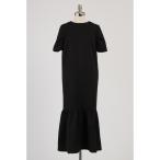 マルチサイズ ワンピース ペプラムヘムロングドレス