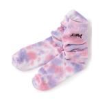 靴下 ロゴ刺しゅうタイダイルーズソックス キッズ 子供 女の子