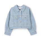 ブルゾン アウター レーストリム 肩落ちGジャン キッズ 子供服 女の子