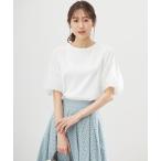 tシャツ チュールポンチドッキング Tシャツ レディース