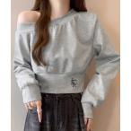 トレーナー スウェット オフショルスウェット 肩見せ トレーナー レディース