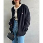 「DANTON」 ノーカラージャケット 40 ブラック レディース