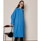 「MAISON SPECIAL」 ステンカラーコート 38 ブルー レディース