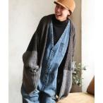 「soulberry」 ニットカーディガン M チャコールグレー レディース