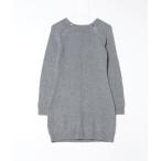 「Abercrombie&Fitch」 ニットワンピース S グレー レディース