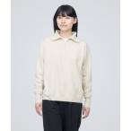 「無印良品」 長袖ニット M オフホワイト レディース
