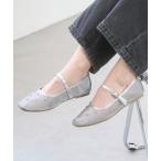 パンプス 「Bridget Birkin」ドットビジューチュールフラットシューズ(551521)