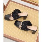 サンダル 「Bridget Birkin」フラワーレースミュール(552303) レディース