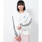 ブルゾン アウター 袖ラインフード付きジャケット キッズ 子供服 女の子