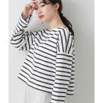 tシャツ ルミノアボーダーショートカットソー レディース