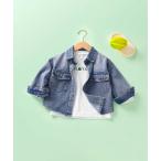 デニムジャケット アウター 「aimoha-KIDS-」ヴィンテージ風デニムキッズジャケット キッズ 子供服 男の子 女の子