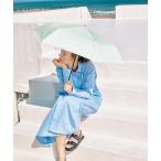 ショッピングレディ 夏 折りたたみ傘 because（ビコーズ）Plain Color＆Stripe＆Check＆Botanical Print 晴雨兼用折りたたみ傘 レディ