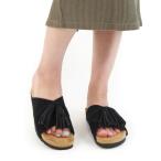 ショッピングMINNETONKA 「Minnetonka」 フラットサンダル 6 ブラック レディース