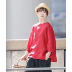 「soulberry」 長袖ブラウス 4L レッド レディース