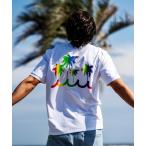 tシャツ muta MARINE/ムータ マリン/別注レインボーパームツリーTシャツ メンズ レディース