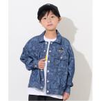 ブルゾン アウター ストリート総柄デニムジャケット キッズ 子供服 男の子