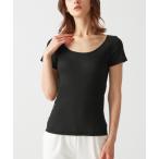 インナーシャツ 肌着 アセドロン 汗取り付き2分袖インナー ベタつき瞬時にどこへやら レディース