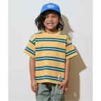 tシャツ ビッグシルエット先染めボーダーTシャツ キッズ 子供服 男の子
