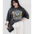 tシャツ 「GOOD ROCK SPEED×MICA&DEAL」”LITTLEROCK”プリントT-shirt レディース