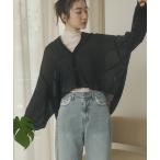 ブラウス シャツ 楊柳シアーシャツブラウ