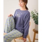 パジャマ ルームウェア 「温度調整」裏毛ピクニック犬パジャマ レディース